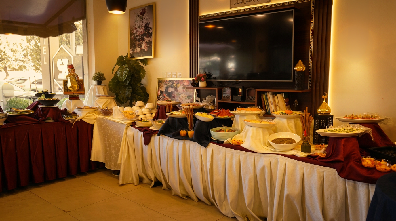 Hotel breakfast buffet