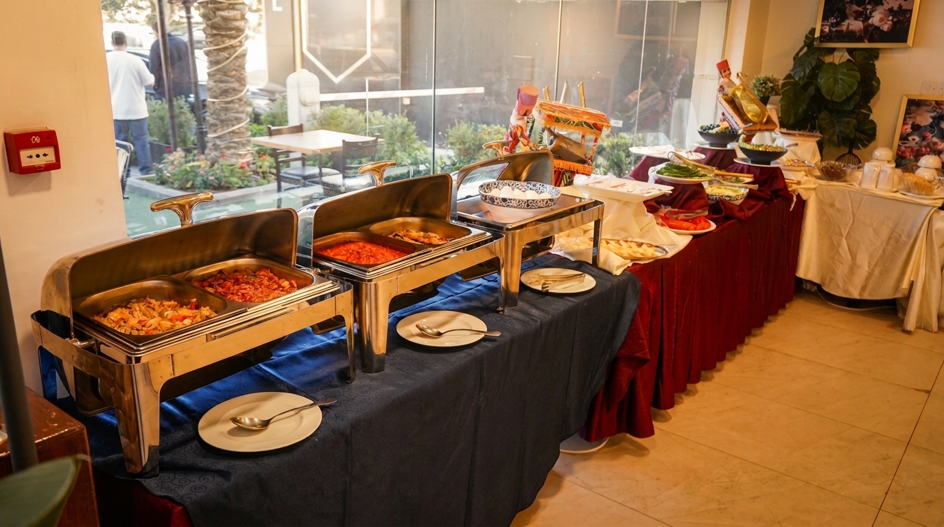 Buffet spread