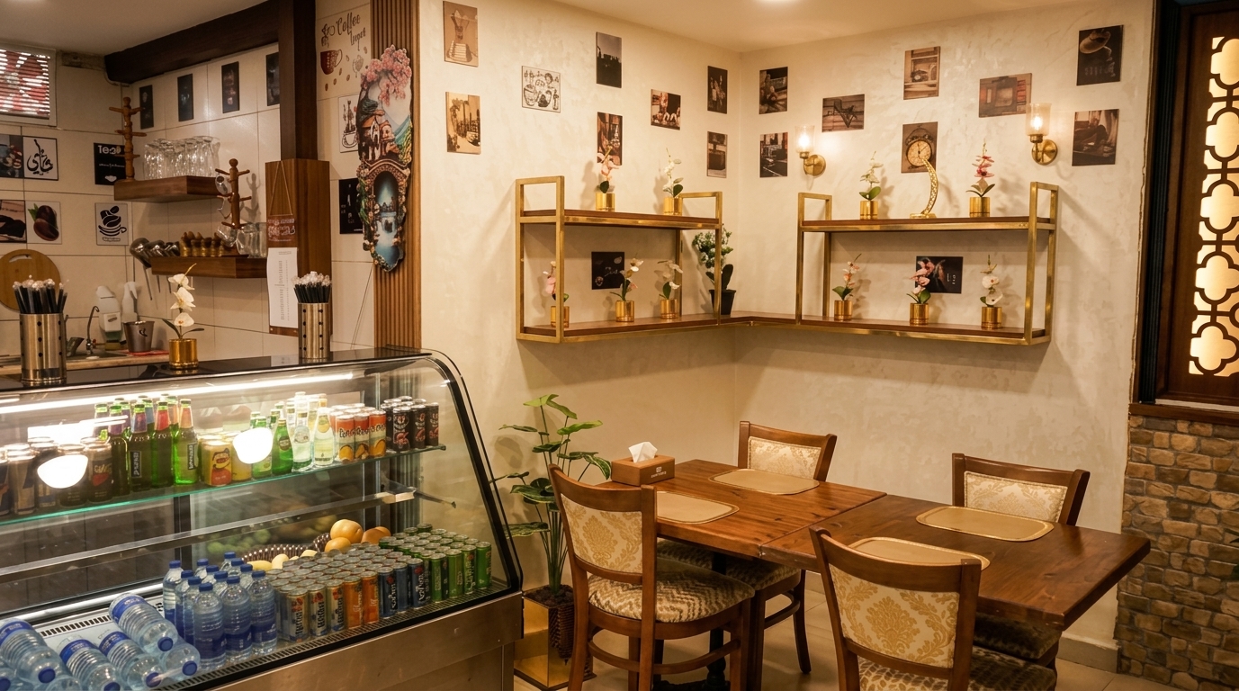1 and 1 Restaurant dining area with warm lighting
